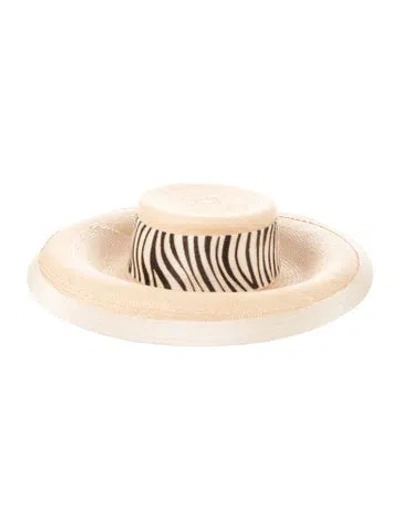 Pre-owned Eric Javits Sun Hat In Neutral