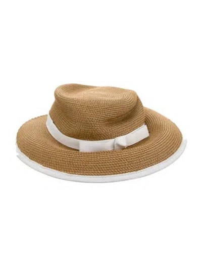 Pre-owned Eric Javits Sun Hat In Neutrals