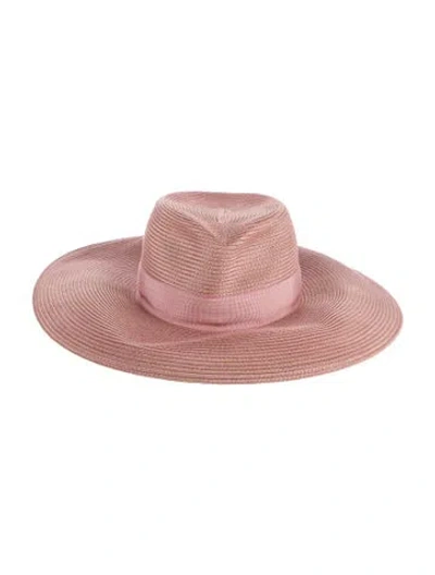Pre-owned Eric Javits Sun Hat In Pink