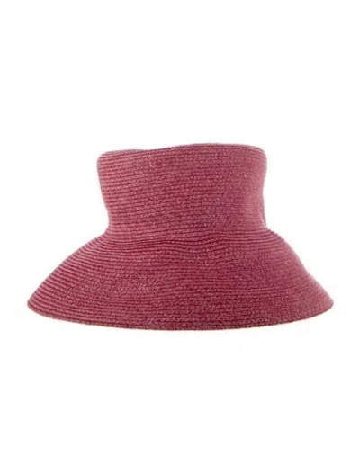Pre-owned Eric Javits Sun Hat In Pink