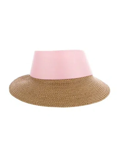 Pre-owned Eric Javits Sun Hat In Pink