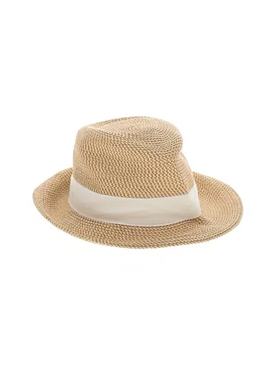 Pre-owned Eric Javits Sun Hat In Tan