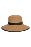 Eric Javits Sunbust Ponytail Notch Sun Hat