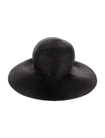Pre-owned Eric Javits Suncrest Fedora In Black
