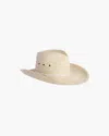 Eric Javits Western Hat In White Mix