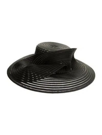 Pre-owned Eric Javits Whittall & Shon Hat In Black