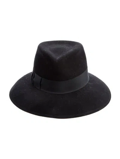 Pre-owned Eric Javits Wide Brim Hat In Black