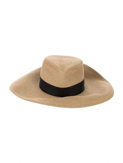 Pre-owned Eric Javits Wide Brim Hat In Neutral