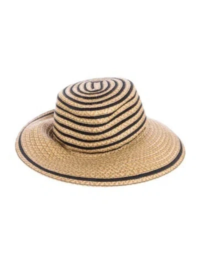 Pre-owned Eric Javits Wide Brim Hat In Neutral