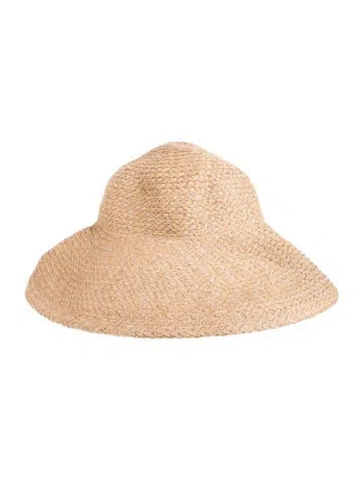 Pre-owned Eric Javits Wide Brim Hat In Neutral