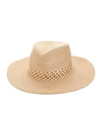 Pre-owned Eric Javits Wide Brim Hat In Neutrals
