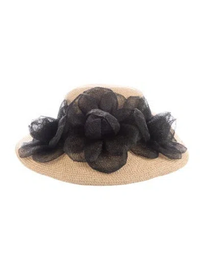 Pre-owned Eric Javits Wide Brim Jute Sun Hat