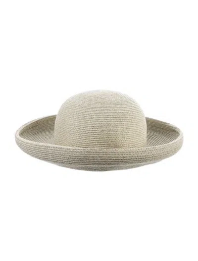 Pre-owned Eric Javits Wide Brim Sun Hat In Neutrals