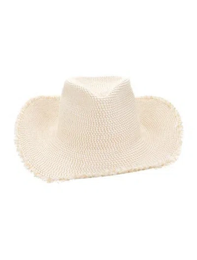 Pre-owned Eric Javits Wide Brim Sun Hat In Neutrals