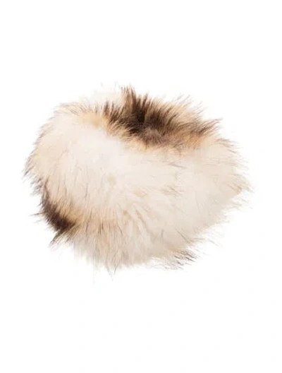 Pre-owned Eric Javits Winter Fur Hat In Neutral