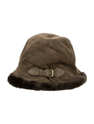 Pre-owned Eric Javits Winter Hat In Green