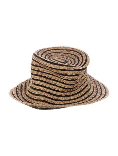 Pre-owned Eric Javits Women's Raffia Hat In Multi