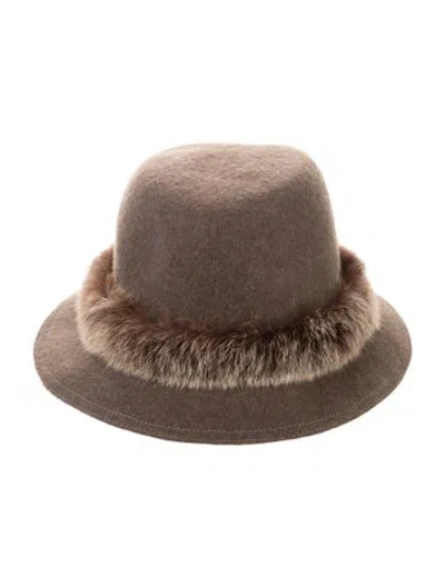 Pre-owned Eric Javits Womens Hat In Brown