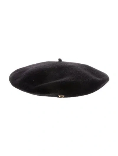 Pre-owned Eric Javits Wool Beret W/tags In Black