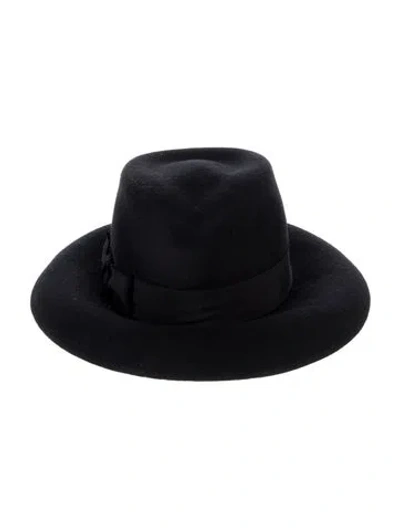Pre-owned Eric Javits Wool Black Sun Hat
