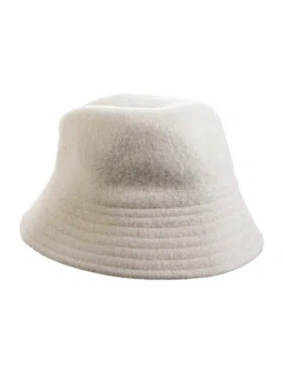 Pre-owned Eric Javits Wool Bucket Hat In Neutral