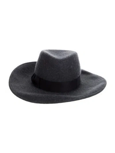 Pre-owned Eric Javits Wool Fedora In Gray