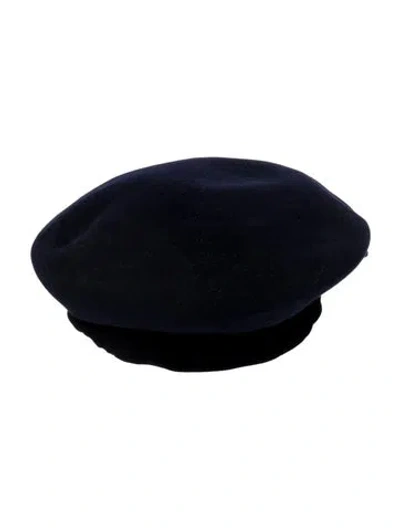 Pre-owned Eric Javits Wool Hat In Black/blue