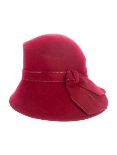 Pre-owned Eric Javits Wool Hat In Red