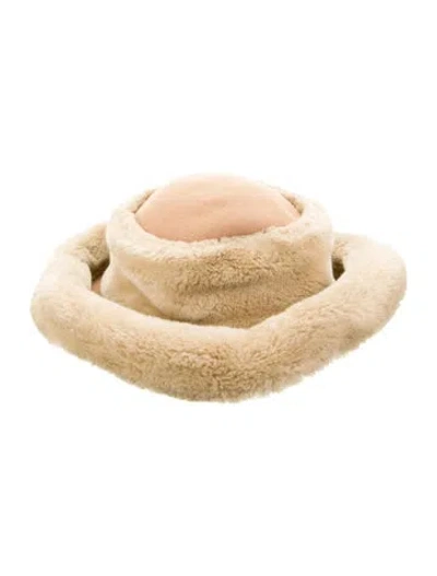 Pre-owned Eric Javits Wool-blend Winter Hat In Neutral