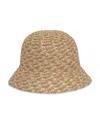 Eric Javits Woven Pith Bucket Hat In Peanut Mix
