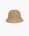 Eric Javits Woven Pith Bucket Hat In Peanut Mix