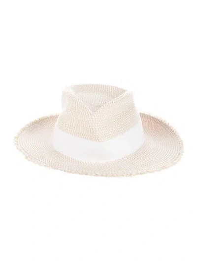 Pre-owned Eric Javits Woven Straw Hat In Neutrals