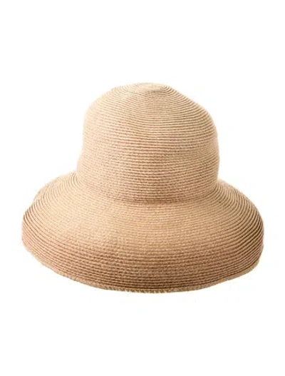 Pre-owned Eric Javits Woven Straw Sun Hat In Neutrals