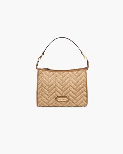 Eric Javits Zip Pouch In Brown