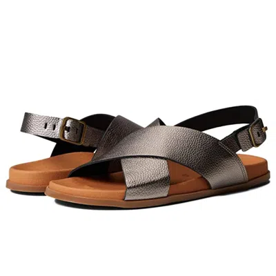 Eric Michael Apollo Sandals -8 Bronze Leather Slingback Zap1038 In Multi