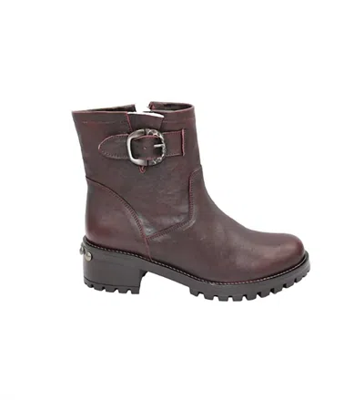 Eric Michael Astra Boot In Bordeaux In Brown