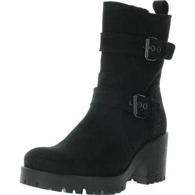 Eric Michael Bedford Womens Zipper Nubuck Mid-calf Boots In Multi
