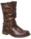Eric Michael Noelle Short Leather Boot In Brown