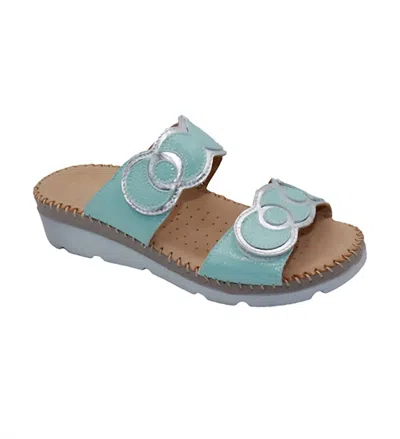 Eric Michael Sugar Sandals In Teal