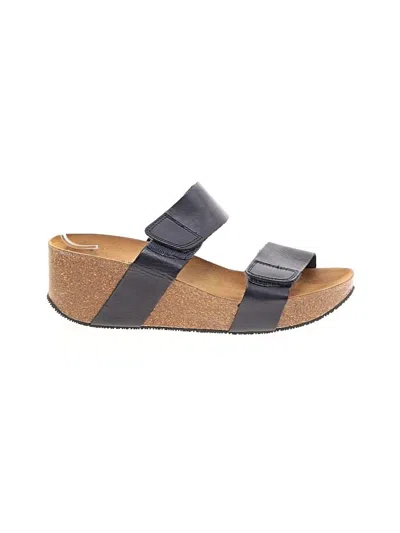 Pre-owned Eric Michael Wedges In Gray