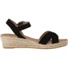 Eric Michael Women's Ashley Sandals In Black In Black