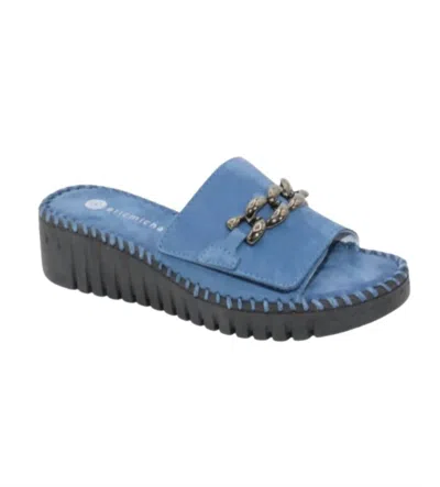 Eric Michael Women's Astoria Sandal In Denim In Blue