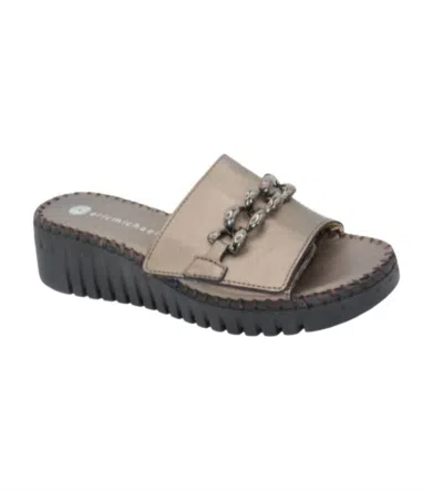 Eric Michael Women's Astoria Sandal In Pewter In Gray