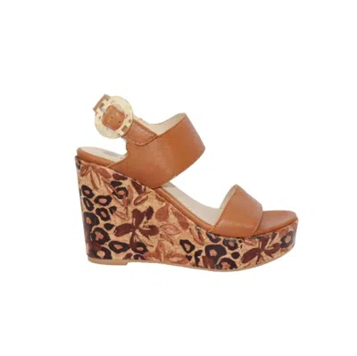 Eric Michael Women's Athens Wedge Sandal In Tan In Brown