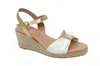 Eric Michael Women's Bailey Espadrille Sandal In Metallic In Nude