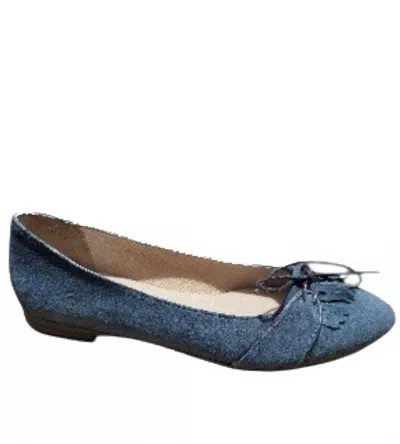 Eric Michael Women's Bonnie Ballet Flats In Navy Blue In Multi