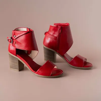 Eric Michael Women's Callie Sandal In Red Leather