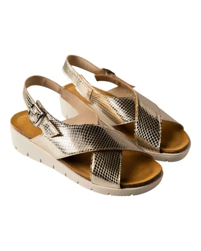 Eric Michael Women's Cancun Sandals In Metallic In Gold