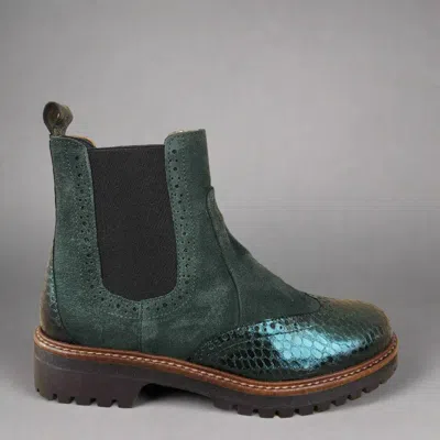 Eric Michael Women's Charo Boots In Green In Multi