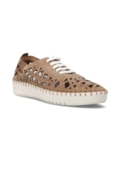 Eric Michael Women's Dolores Casual Sneaker Shoe In Safari